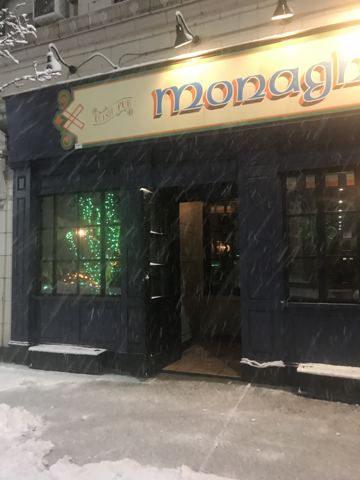 Snowy saint patrick s day at m