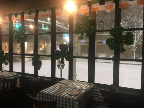 Snowy saint patrick s day at m