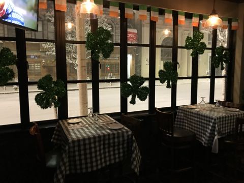 Snowy saint patrick s day at m